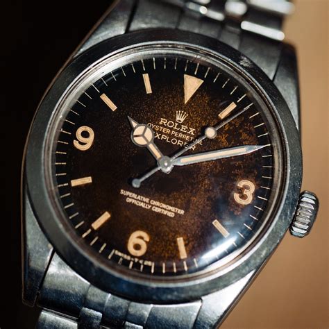 vintage rolex patina|vintage Rolex tropical dials.